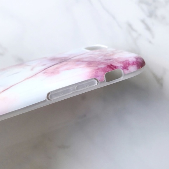 NEW iPhone 7/8 Pink Marble Granite Soft TPU Case - Picture 3 of 7